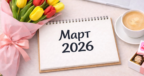 Отчетность и платежи в марте 2026 года: шпаргалка для бухгалтера